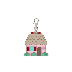 Bee Vintage Happy House Enamel Happy Charms Zip Pull by Lori Holt of Bee in my Bonnet, ST-30022, Riley Blake Designs