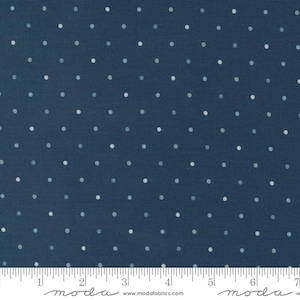 Magic Dot Yardage Blender Dots Midnight di Lella Boutique, venduto in incrementi di 1/2 yard, Moda Fabrics, 5230 41