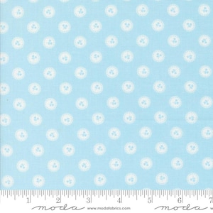 Dainty Meadow Yardage Dainty Dots Sky, Heather Briggs My Sew Quilty Life, Sold in 1/2 yard increments, Moda Fabrics, 31746 22