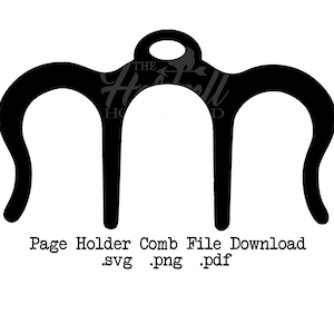 Puede incluir: Peine portapapeles negro con tres púas. Descarga de archivos de peine portapapeles .svg .png .pdf