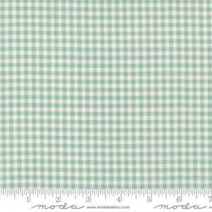 Vintage Yardage Farm Girl Gingham Check Aqua by Sweetwater, Sold in 1/2 yard increments, Moda Fabrics, 55658 15