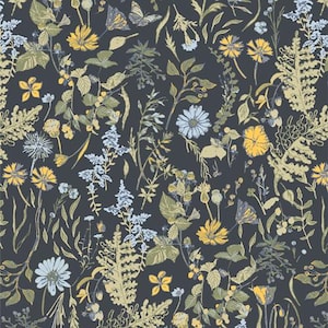 Potager Yardage Peaceful Meadow Dusk by Sharon Holland, Sold in 1/2 yard increments, Art Gallery Fabrics, PTG43403