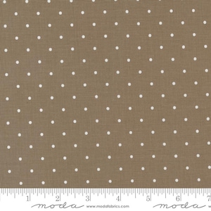 Magic Dot Meterware Blender Dots Nutmeg von Lella Boutique, Verkauf in 1/2 Yard Schritten, Moda Fabrics, 5230 35