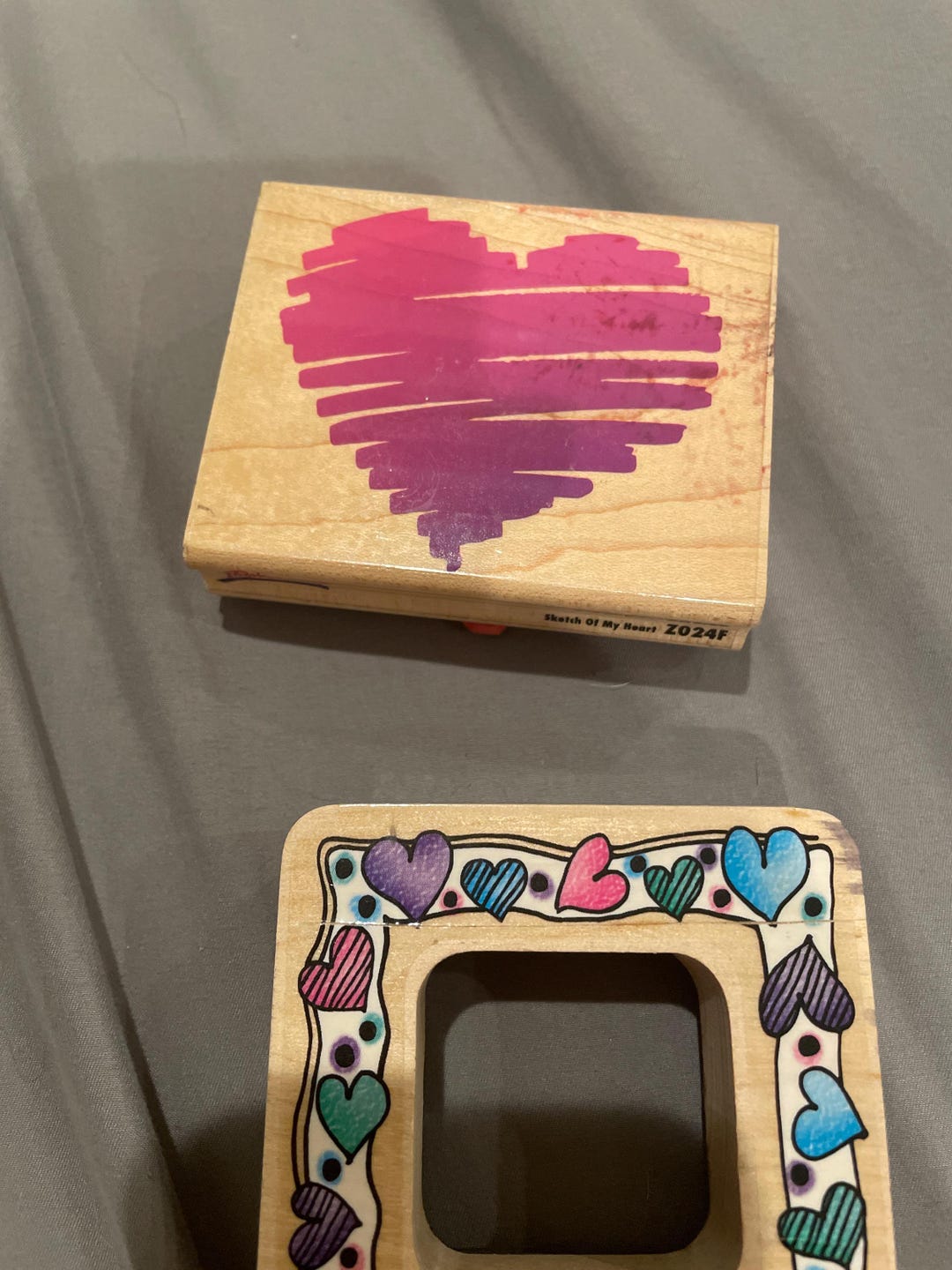 Sketch of My Heart Valentine Rubber Stamp Posh Impressions Z024F - Etsy