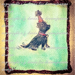 scotty dog, digi stamp, scottie dog, scottish terrier, jpg, printable birthday card, for boy, child, pet owner, pet lover, pet gift, crafts