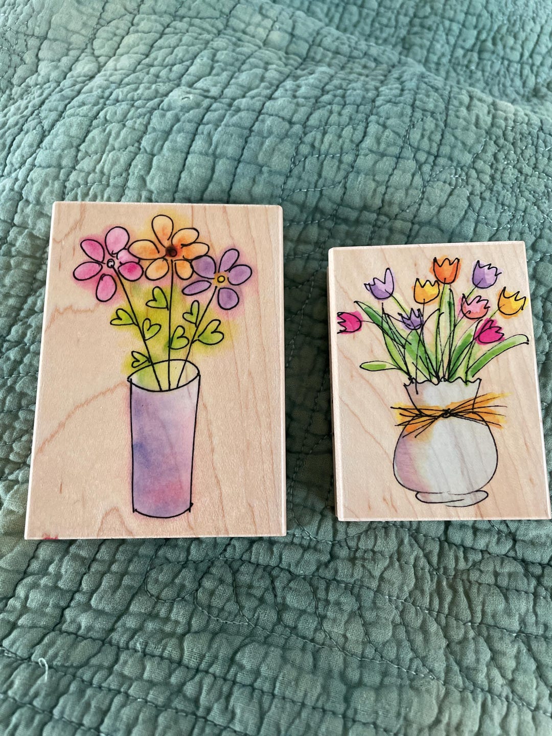 Rare Hero Arts Artistic Drawings Flowers Rubber Stamp: Tea Flower ...