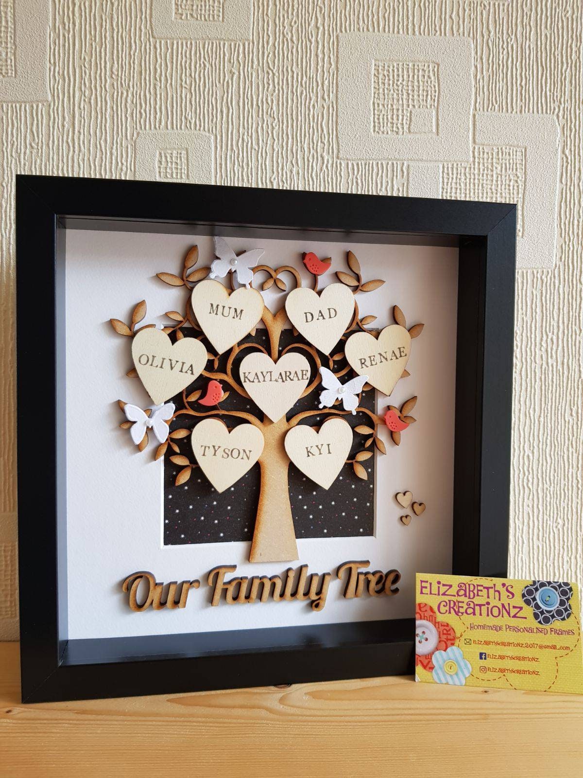Large Personalised Family Tree Family Tree Family Gift | Etsy