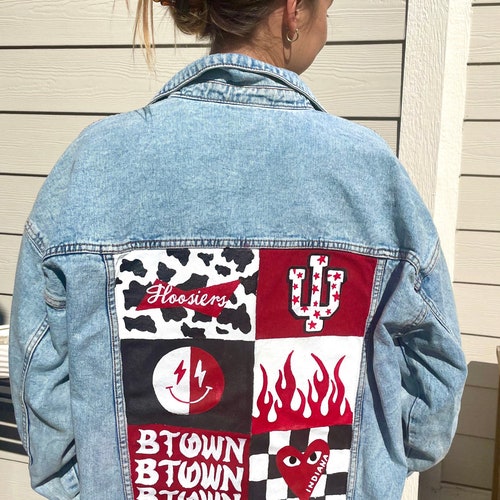 Custom Painted Jean Jacket Etsy