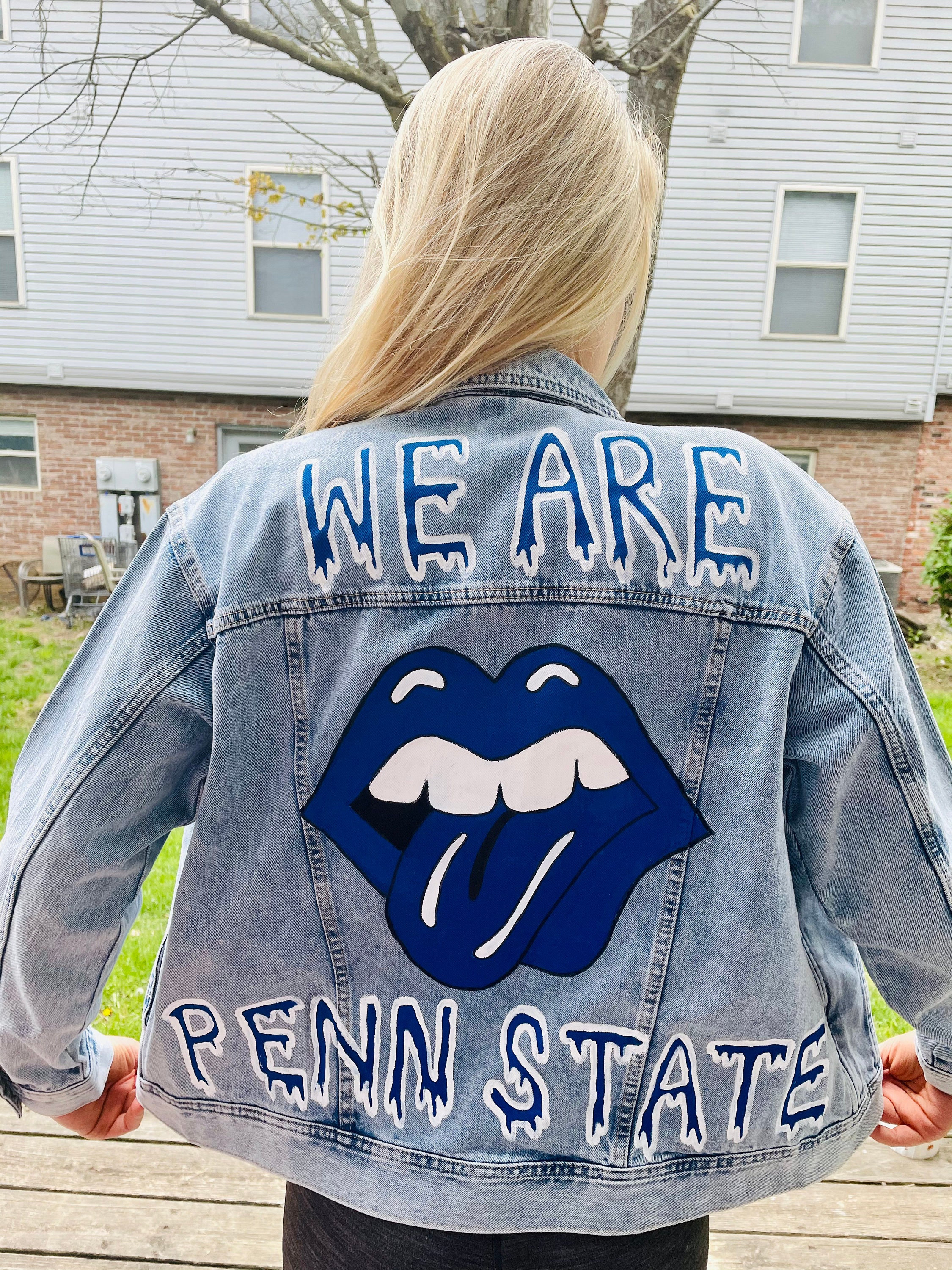 Custom Painted University of Louisville Jean Jacket