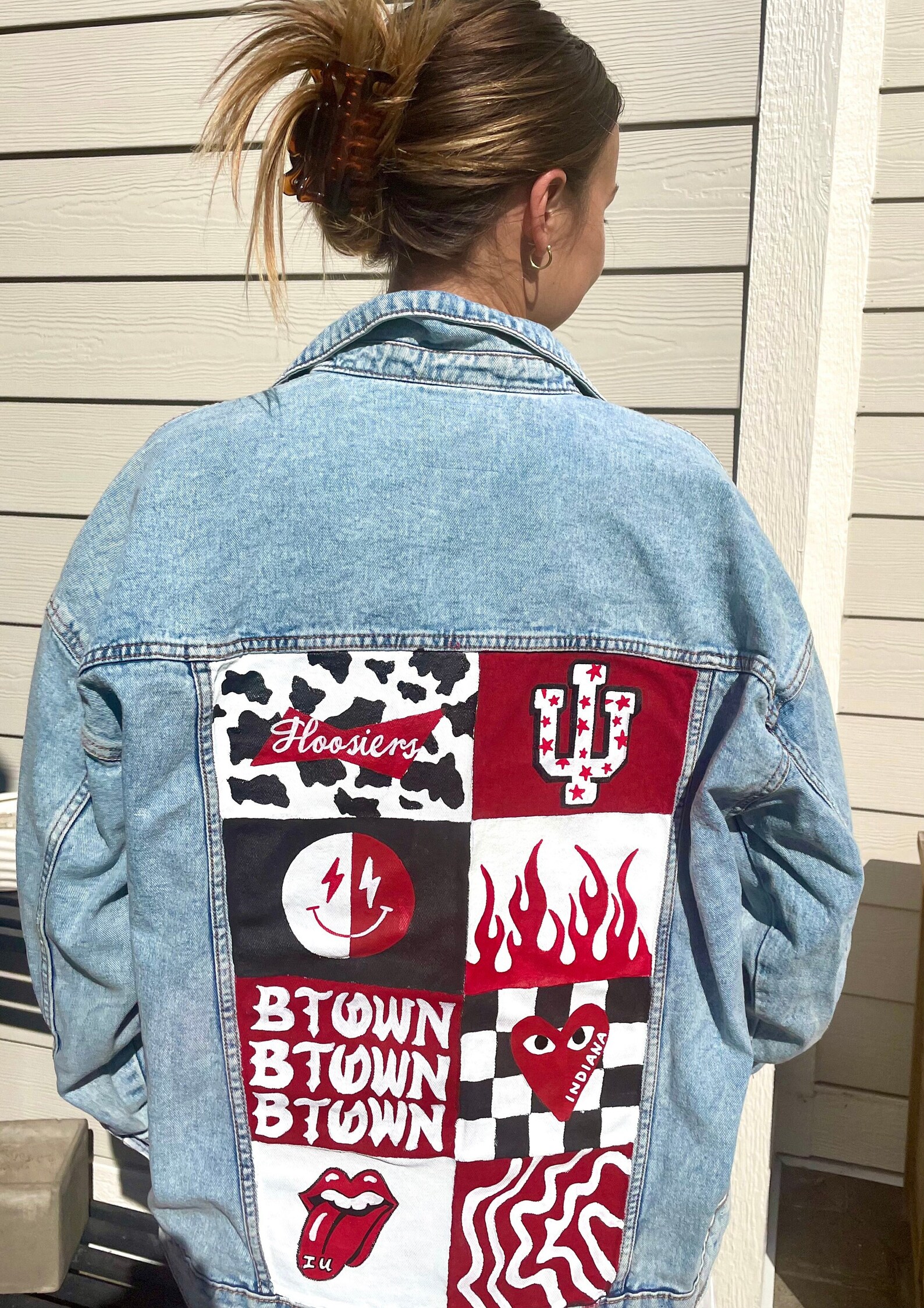 Custom Painted Jean Jacket Etsy