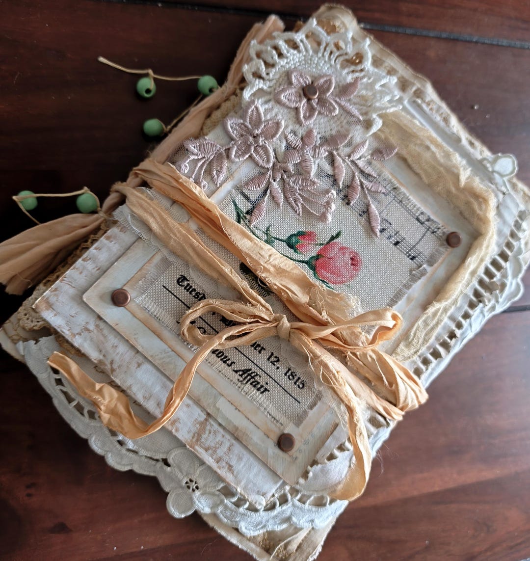 Junk Journal Handmade Art Vintage Style Art Book Shabby Chic - Etsy