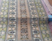 Home Decor Oushak Style Handwoven Wool Rug, Farmhouse Decor, Living Room Rug, Rug, Distressed Boho Rustic Decor, Persian Area Rug 6.1 4.2ft