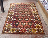 Home Decor Oushak Style Handwoven Wool Rug, Farmhouse Decor, Living Room Rug, Rug, Distressed Boho Rustic Decor, Persian Area Rug 6 3.5ft