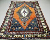 Home Decor Oushak Style Handwoven Wool Rug, Farmhouse Decor, Living Room Rug, Rug, Distressed Boho Rustic Decor, Persian Area Rug 8.8x5.2ft