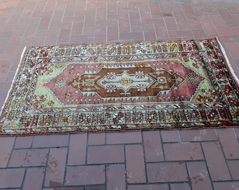 Vintage Yoruk Turkish Rug: Hand-Knotted Wool Anatolian Tribal Rug