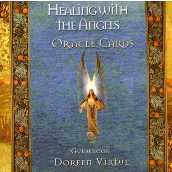 Healing With The Angels Oracle Deck Guidebook Instant Digital Download PDF,Doreen Virtue,Healing with Angels guidebook,Angel healing oracle