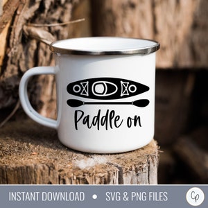Remo em SVG | Caiaque svg | Vida no Lago svg | Verão SVG | arquivos de corte de camiseta | Acampamento svg | Aventura SVG | Vida de caiaque svg | Caneca svg