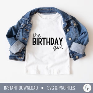 Geburtstag Mädchen SVG | Baby-Geburtstags-Svg | Mädchen Geburtstag SVG | Kleinkind Shirt SVG | Kindergeburtstag svg | Es ist mein Geburtstag | Geschnittene Datei für Cricut