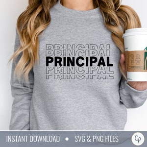Principal SVG | Principal Mug SVG | Wyrazy uznania dla Principal | Uroczy Principal SVG | Coffee Mug SVG | Pliki do cięcia koszulek | Ułożone SVG