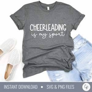 Cheerleading is my Sport SVG | Cheerleading Svg | Sports Svg | Cheer Shirt Svg | Tshirt Cut File | Cheer Mom | Coach svg | Cheer Season