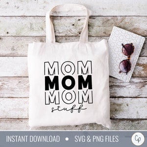 Mamá cosas SVG / Mamá Vida Svg / Tote Bag Svg / Funny Tote Svg / Retro Svg / Mom Letters Svg / Mom Tote Svg / Funny Mom Svg / Cricut Svg