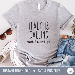 Itália está chamando SVG | Amante da Itália Svg | Viagem à Itália Svg | Presente italiano Svg | arquivos de corte de camiseta | Itália Amor svg | Férias de sonho svg