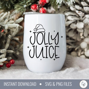 Jolly Juice SVG | Jingle Juice Svg | Christmas Svg | Wine Svg | Funny Christmas Svg | Funny Wine Svg | Holiday Cut File | Christmas Cut File