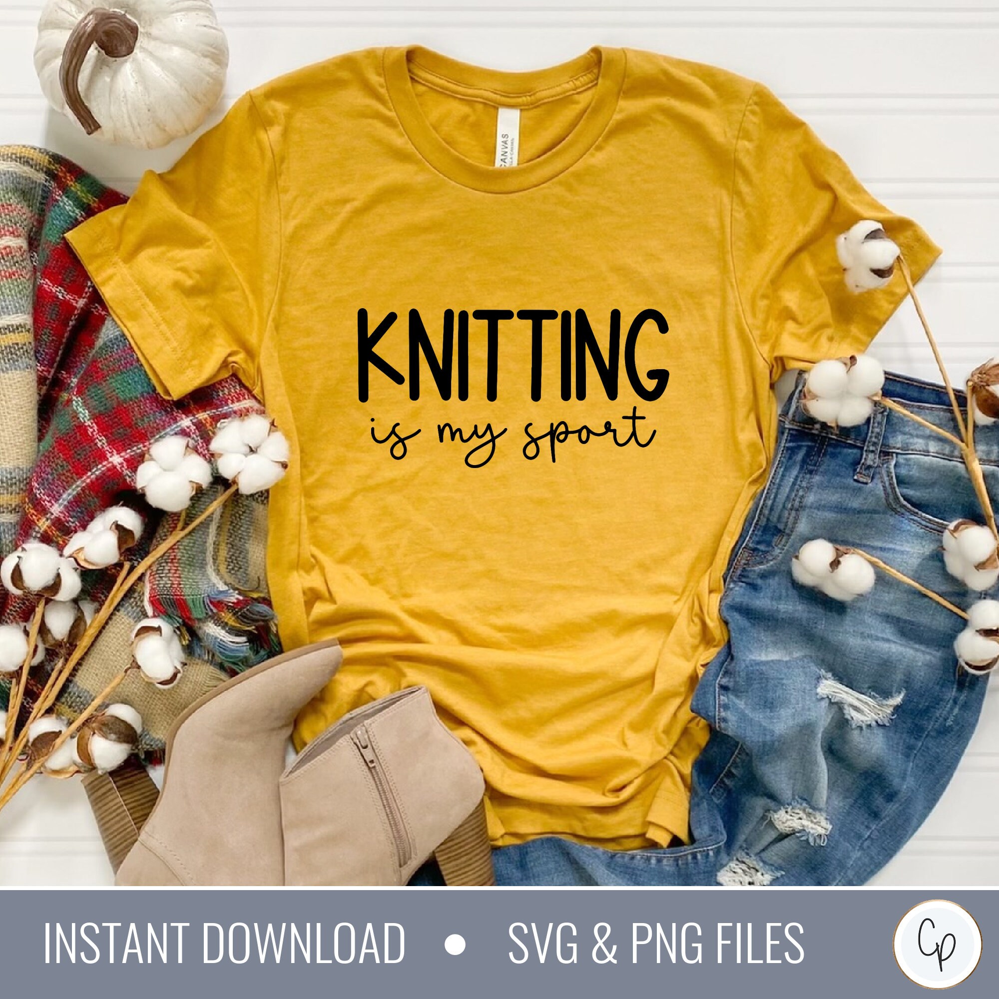 I'd Rather Be Knitting, Hand Lettered Knitting SVG