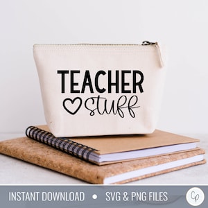 Teacher Stuff SVG | Teacher Tote Bag Svg | Tote Bag Svg | Funny Tote Svg | Book Bag Svg | Teacher Svg | Retro Svg | Teacher Cut Files