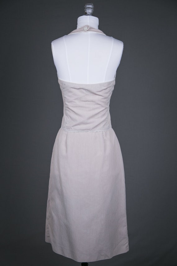 Vintage 1980s Ladies Summer Vest Skirt Suit - image 9