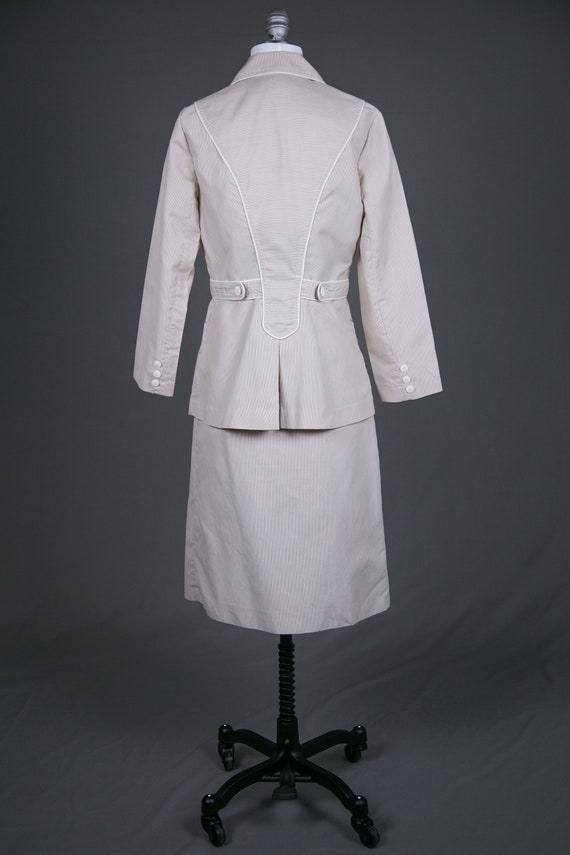 Vintage 1980s Ladies Summer Vest Skirt Suit - image 6