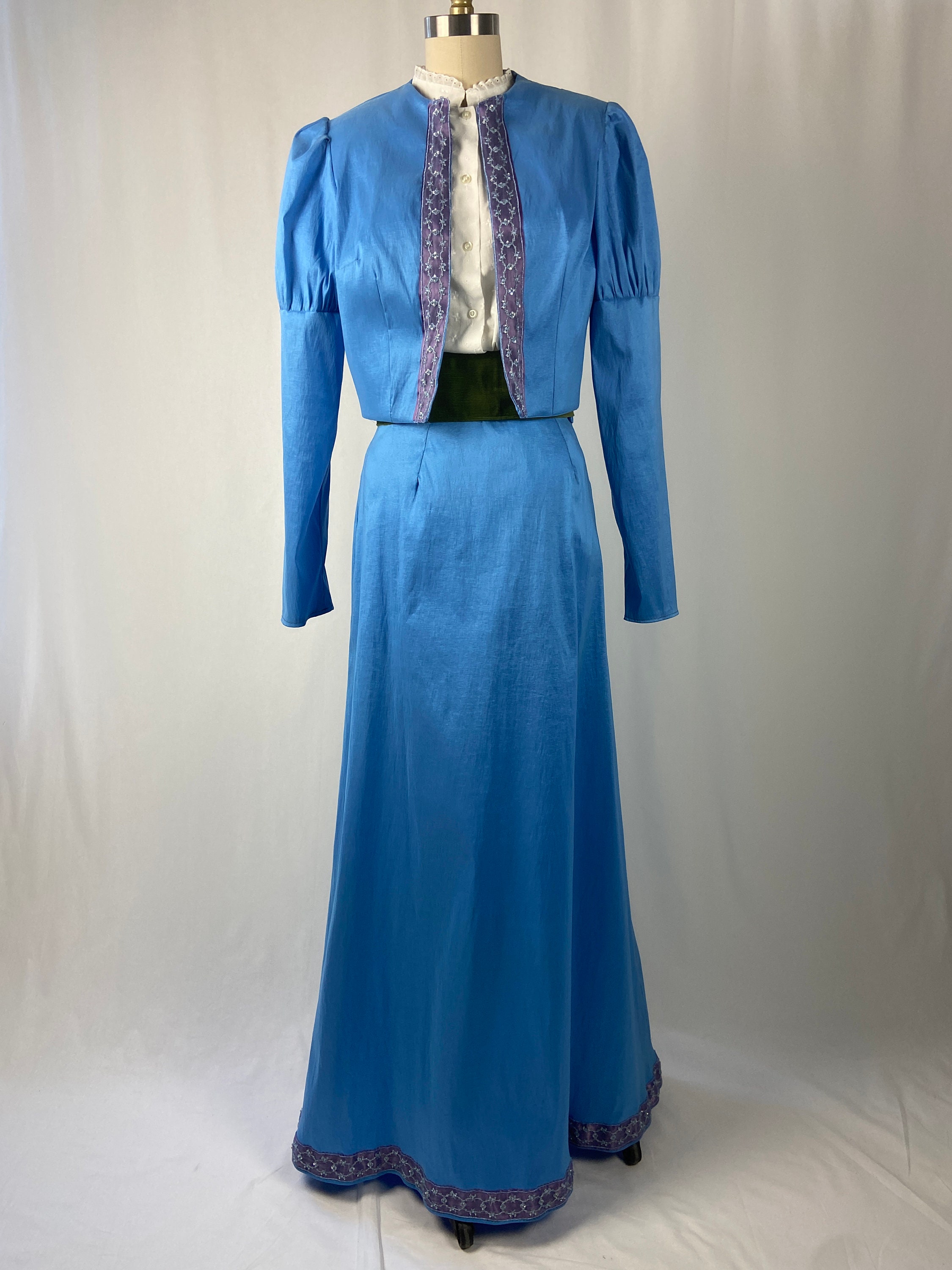 Reproduction Edwardian Ladies Blue 