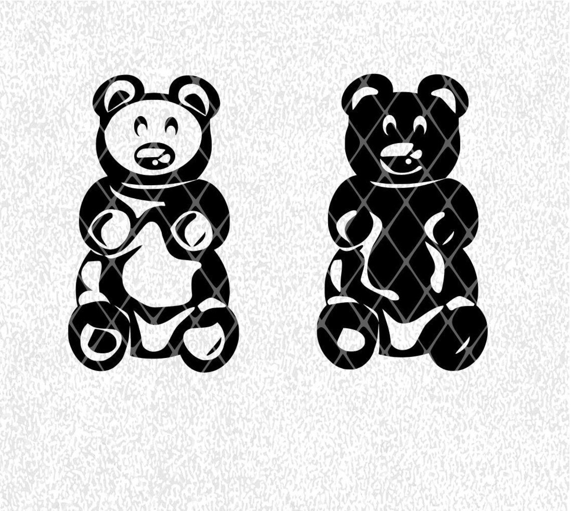 Gummy Bear SVG Digital File candy Svg, Gummybear Cricut Cut Out, Gummy