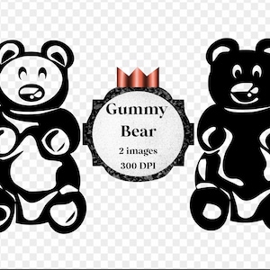 Gummy Bear SVG - Digital File (candy svg, gummybear cricut cut out, gummy svg, bear svg, cricut silhouette)