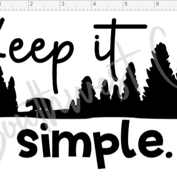 KEEP IT SIMPLE-Bear Vinyl Decal