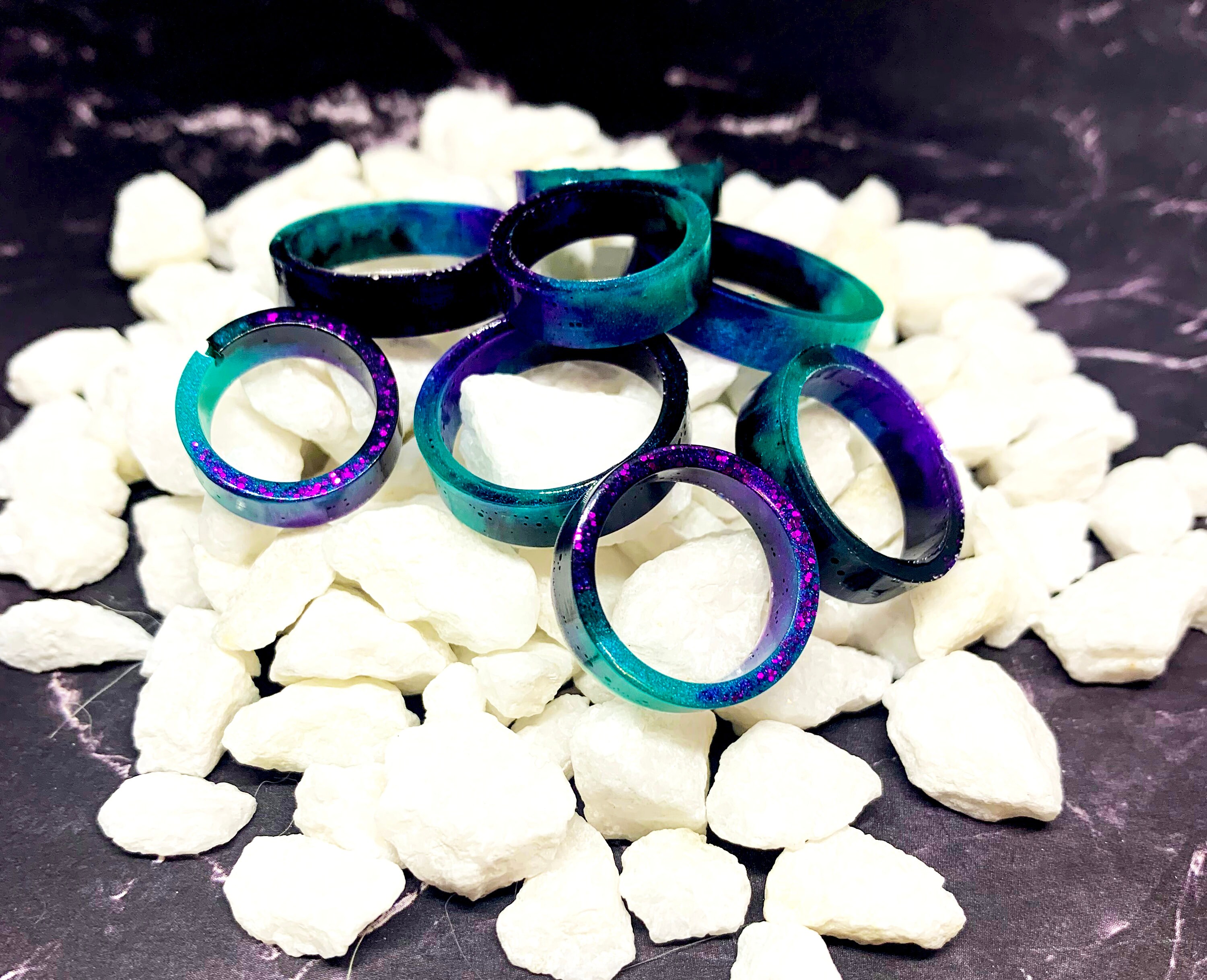 Galaxy Ring/space Ring/epoxy Resin Ring/resin Ring/epoxy Etsy