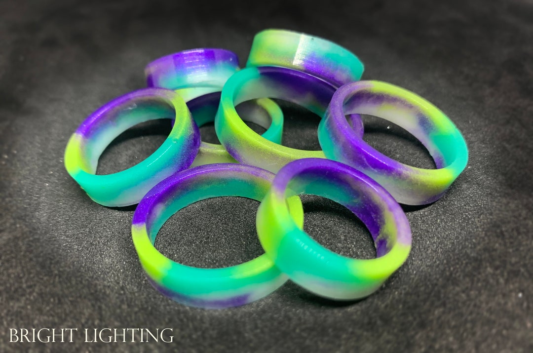 Neon Glow/epoxy Resin Ring/resin Ring/epoxy Ring/handmade Etsy