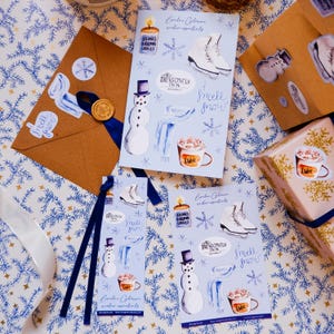 Collection Les essentiels de l'hiver de Lorelai | Gilmore Girls, Un hiver à Stars Hollow,  illustration, idée cadeau Noël, carte, stickers