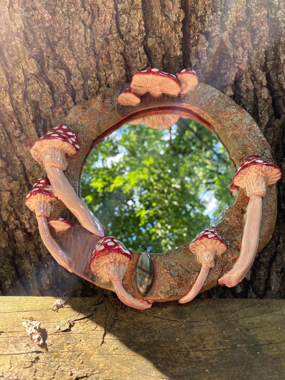 Mushroom mirror mushrooms mushroom decoration fairy mirror Etsy