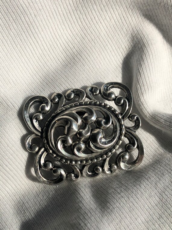 Vintage Danecraft Sterling Silver Brooch - image 2