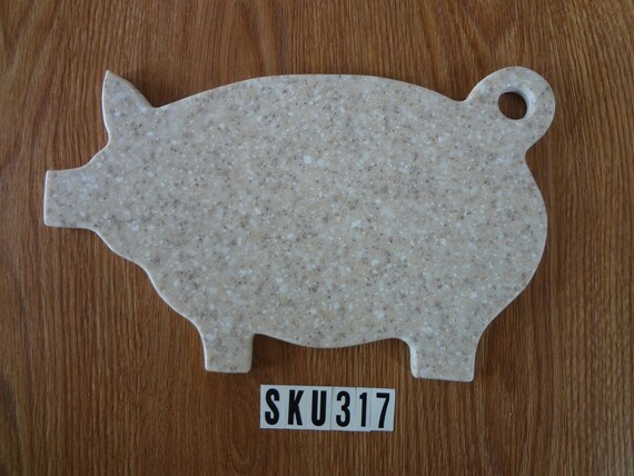 Pig Shaped Corian Cutting Board Etsy