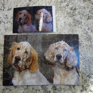 Thick piece dog puzzle