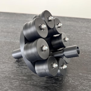 Notched 3D Printed Angiowheel "Manny" Manual Hand Spun Crank