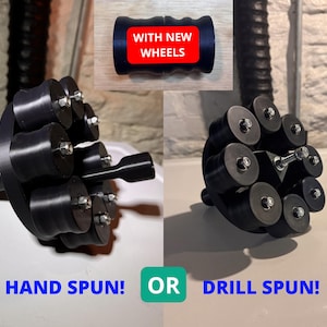 Massageador Angiowheel &quot;Mega&quot; impresso em 3D para Educação Física: Fiação manual ou com broca