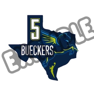 Dallas Wings x Paige Bueckers Texas Sticker – Digital Download