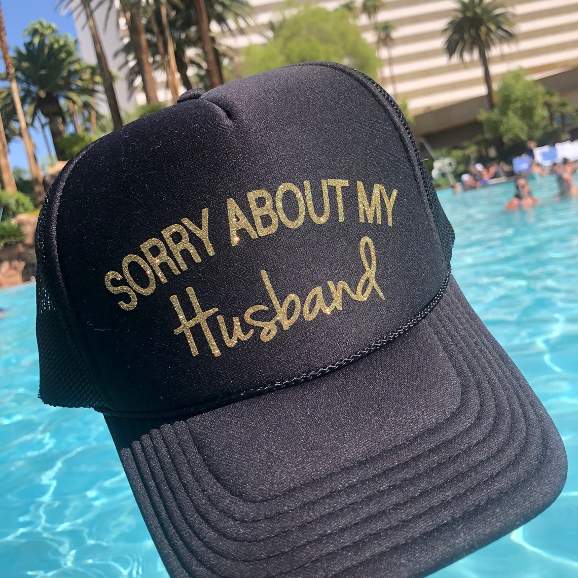 Pool hat-funny hat-wife hat-river hat-womens trucker hat-sorry | Etsy