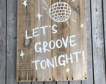 Custom Wedding Sign, Phrase with Illustration Sign, Hand Painted on Reclaimed Wood, Sustainable Wedding