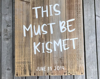 Custom Wedding Sign, Phrase Sign, Hand Painted on Reclaimed Wood, Sustainable Wedding