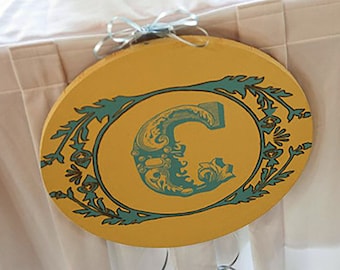 Custom Monogram Sign, Initial Sign, Wedding Sign, Bride and Groom Sign