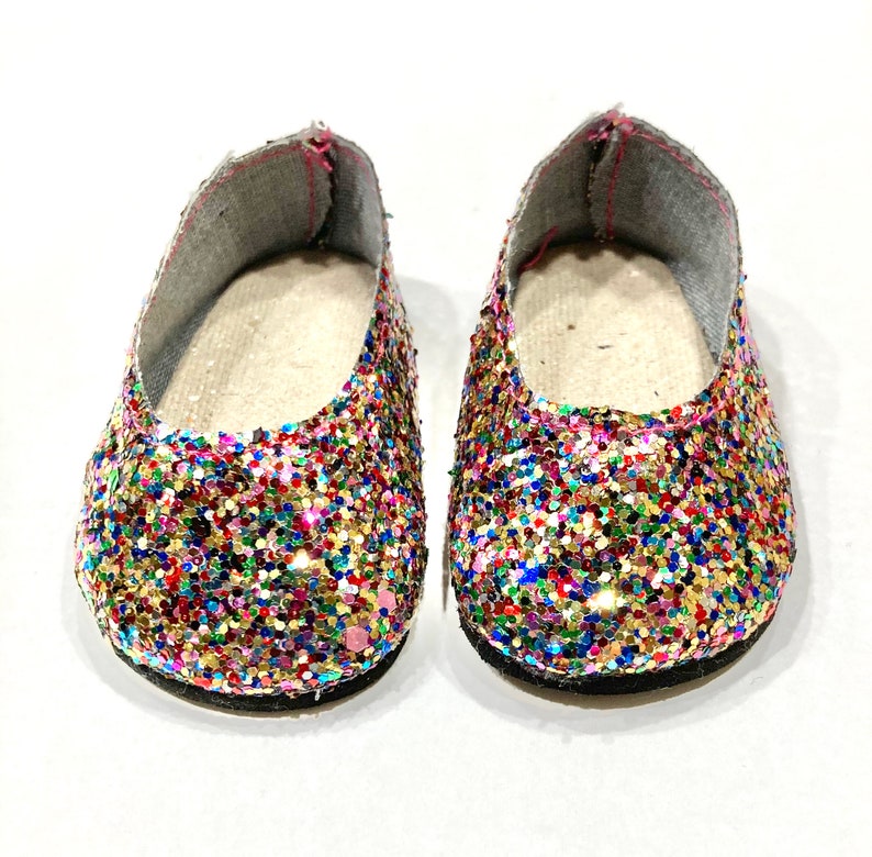 Glitter Sparkle Slip-On Shoes and Headband with Accessories, for 18 Inch dolls image 4